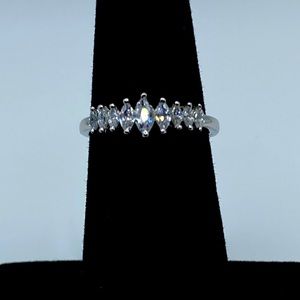 Sterling Silver 925 Marquise CZ Wedding/Anniversary Ring size 6